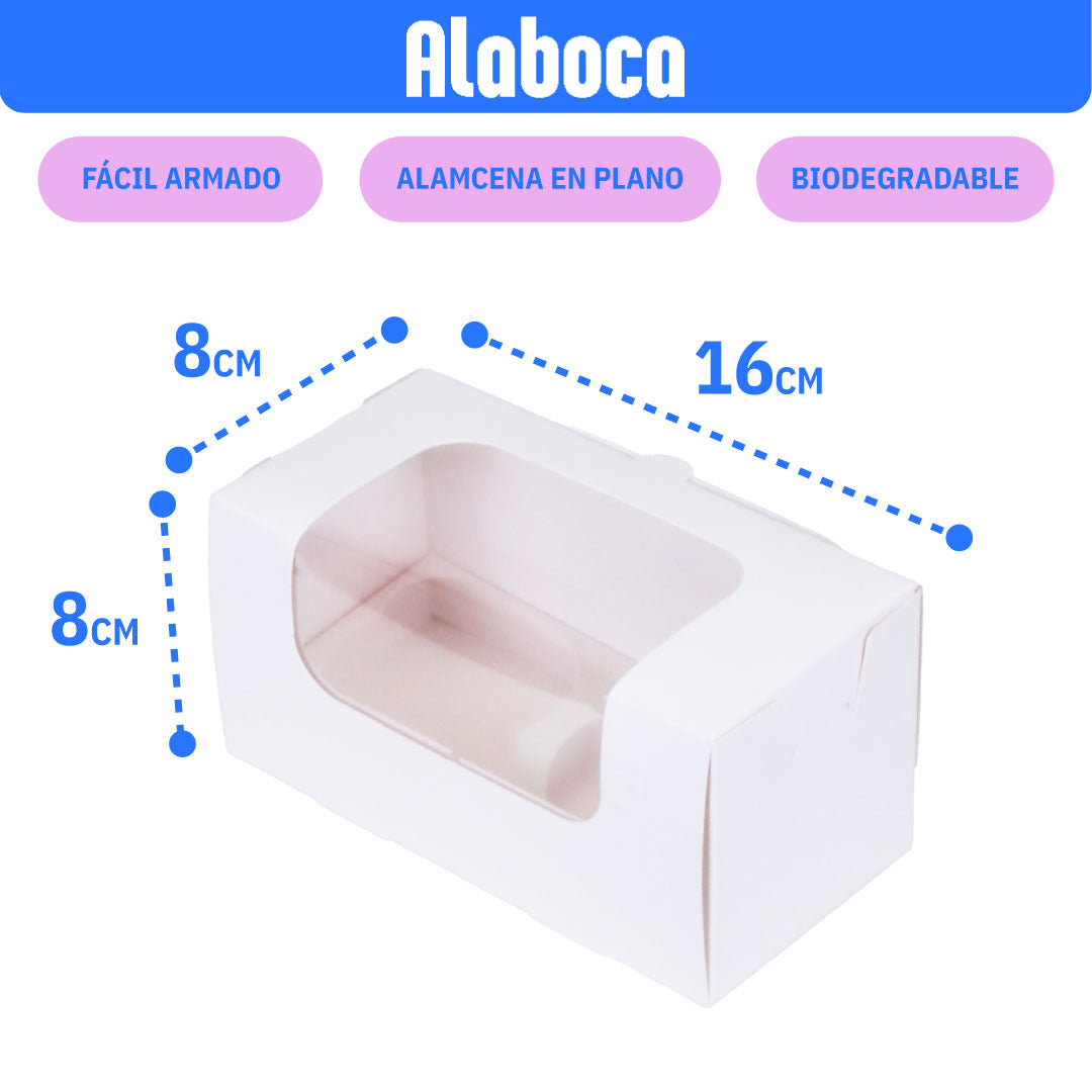 Caja para 2 cupcakes