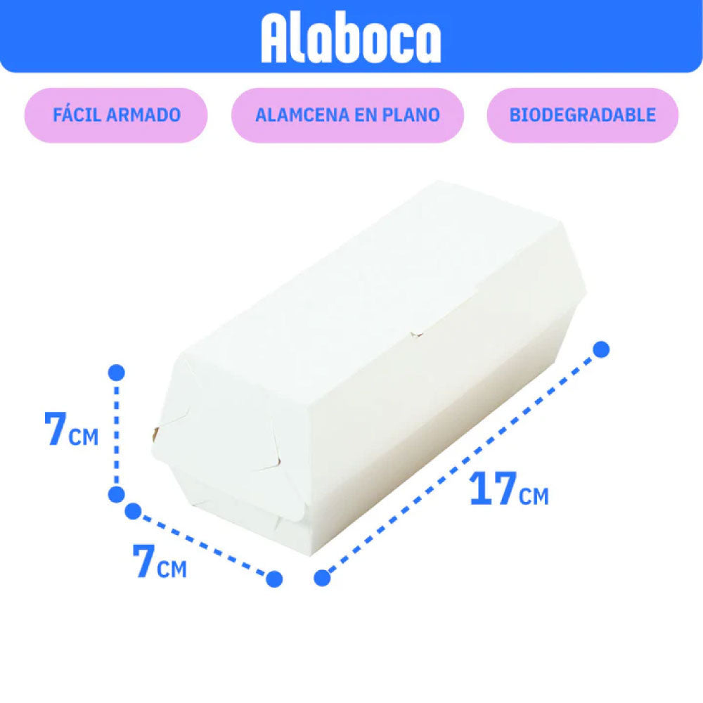 Caja para hotdog