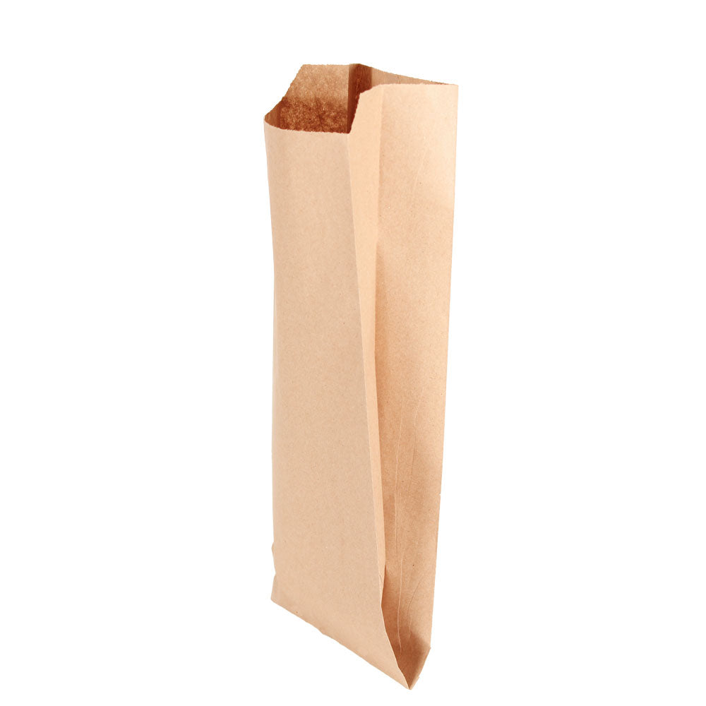 Bolsa de papel kraft para pan artesanal.