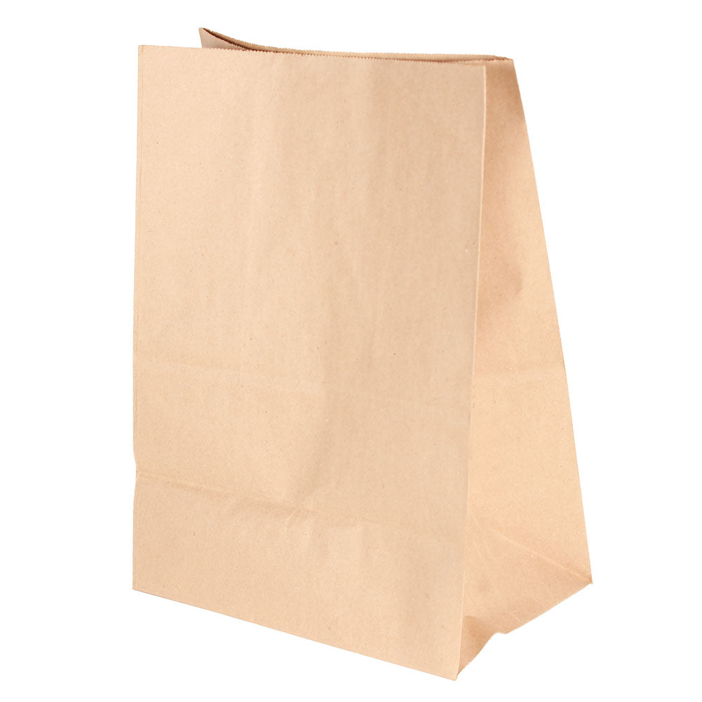 Bolsa de papel kraft vista lateral.