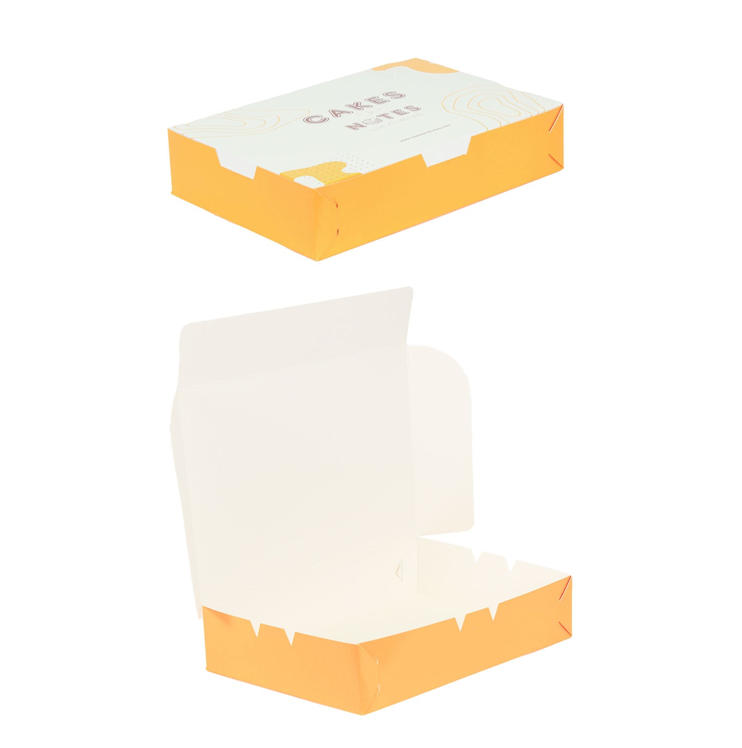 Caja de cartón kraft para empaque de donas y repostería.