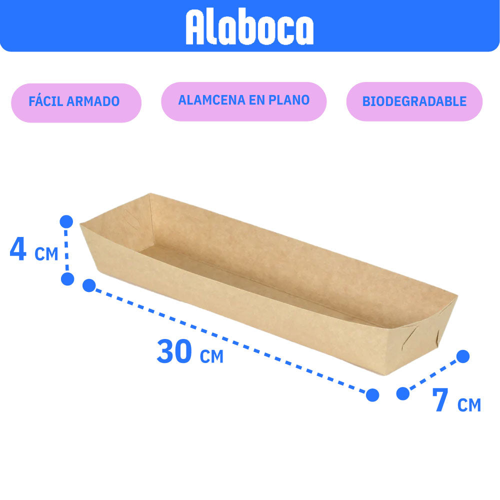 Charola para hotdog jumbo