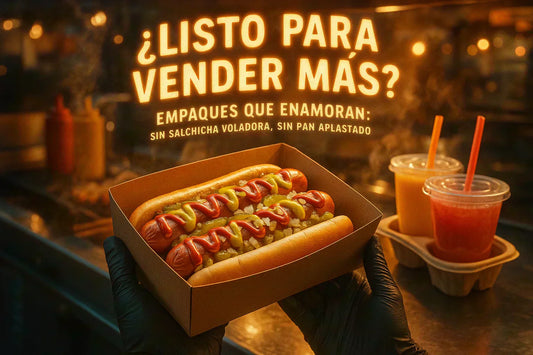 ¿Listo para vender más? Nuevas cajas para hot dogs y porta vasos que enamoran
