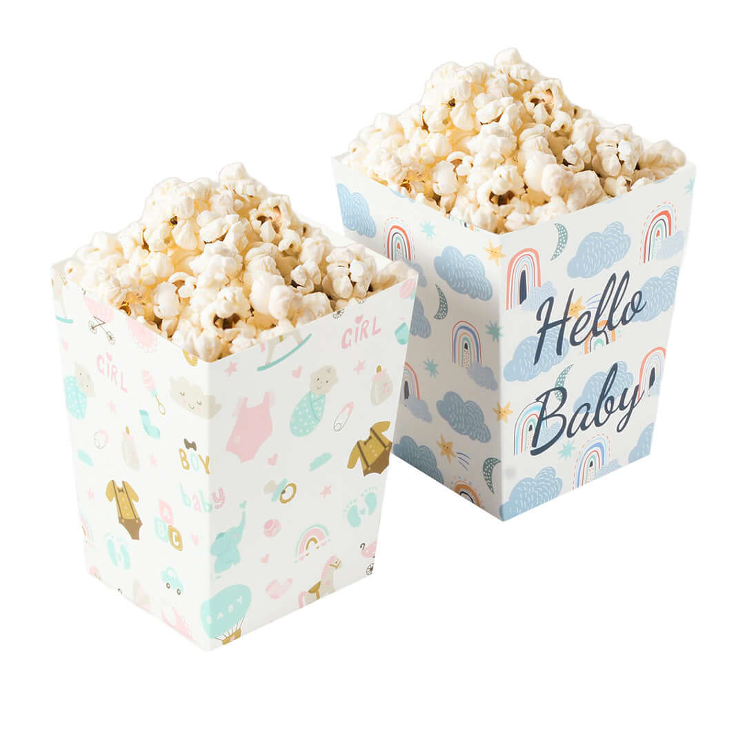 Bote palomitas para baby shower - alabocamx