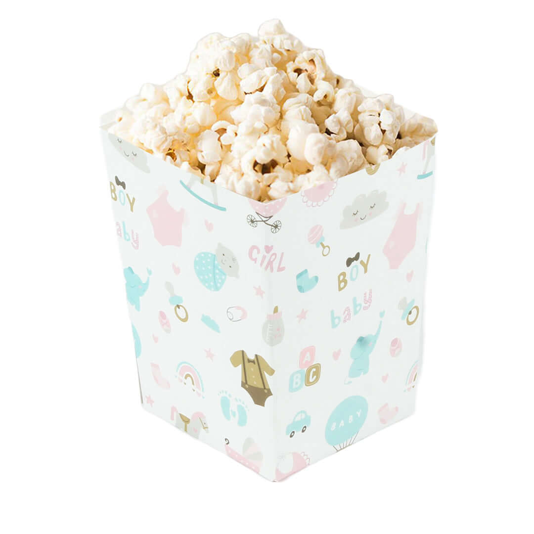 Bote palomitas para baby shower - alabocamx