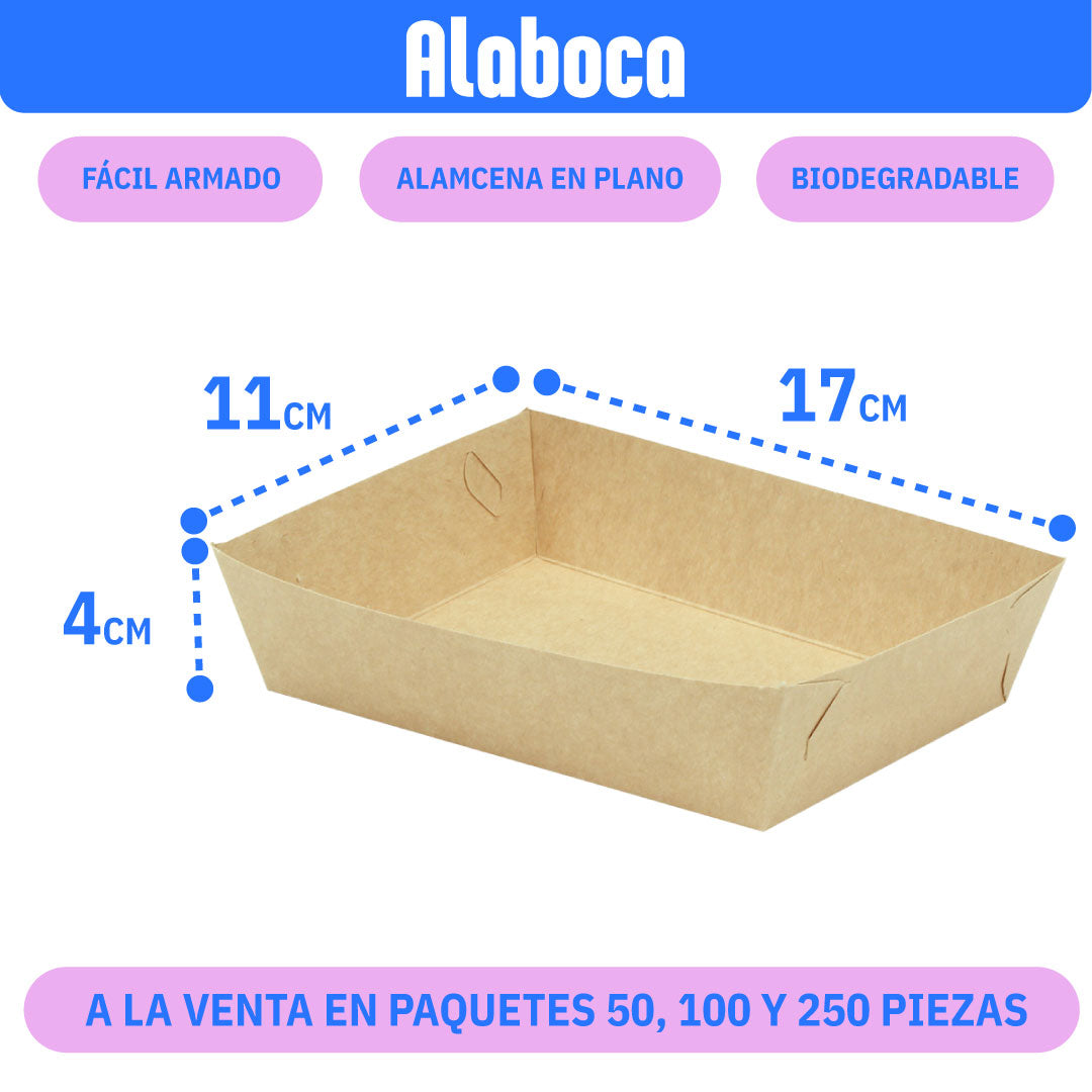 Charola para nachos chica - alabocamx