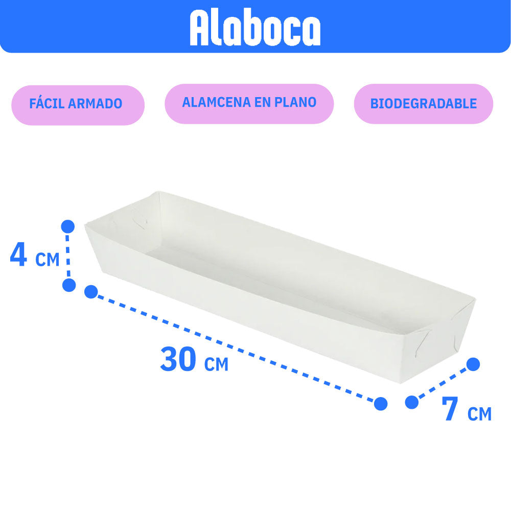 Charola para hotdog jumbo