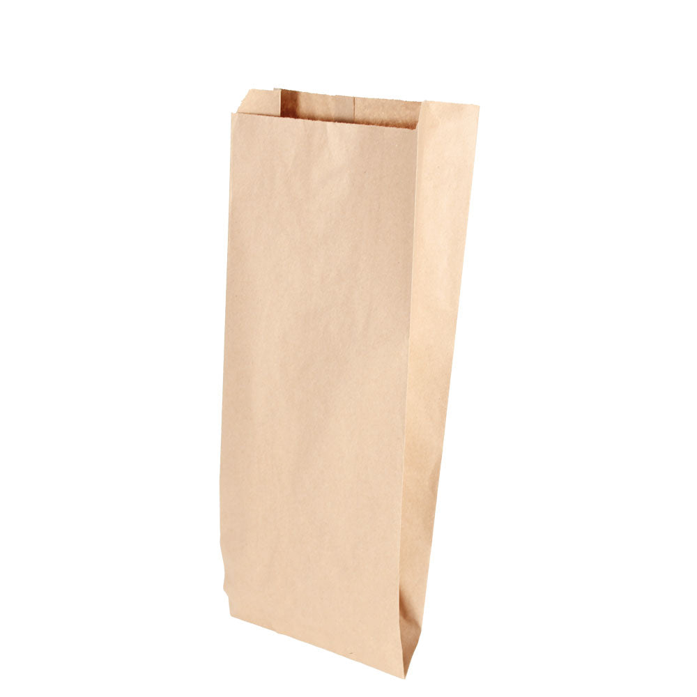 Bolsa lisa de papel kraft  para alimentos o panadería