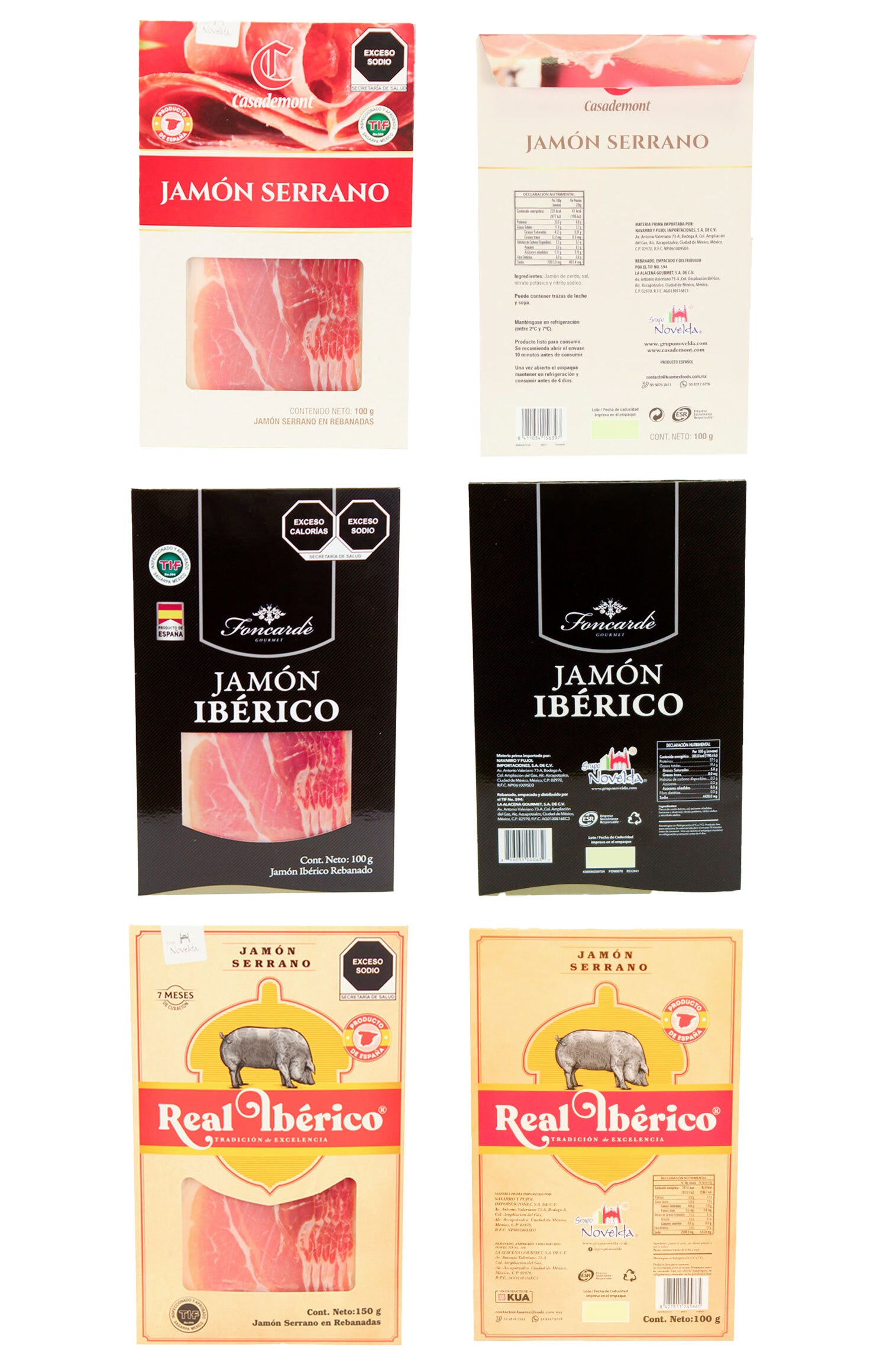 Empaques de cartón gourmet con diseño elegante