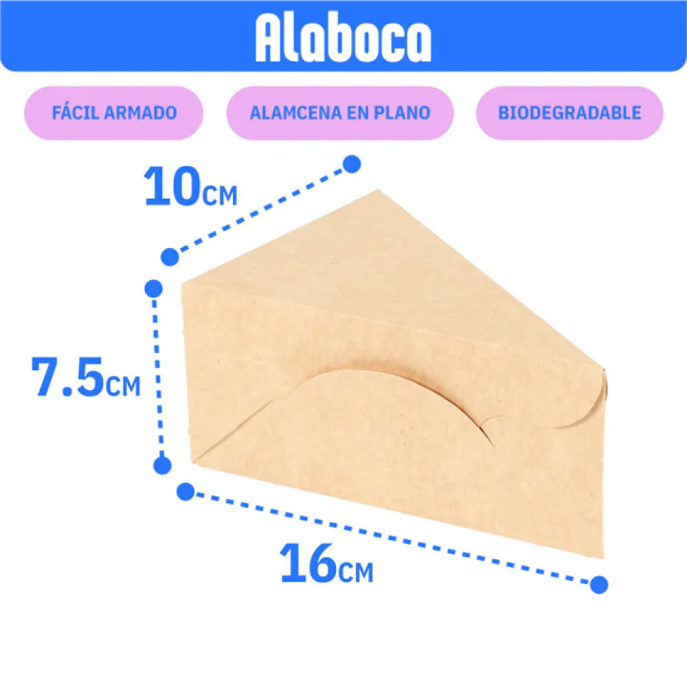 Caja para rebanada