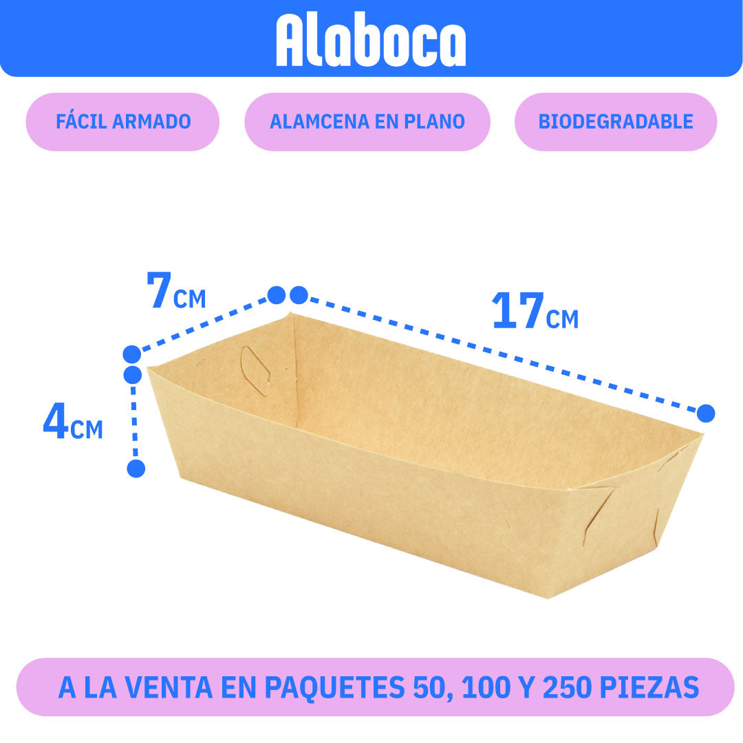 Charola para hot dog chica - alabocamx